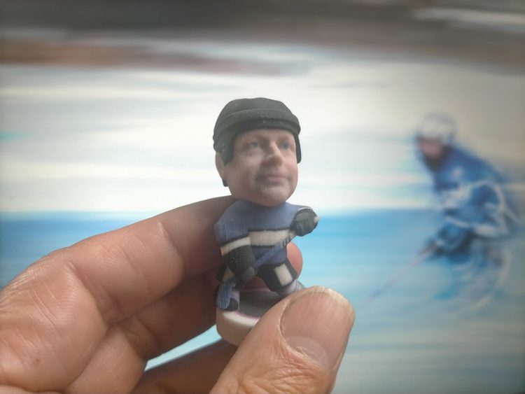 3D ijshockey icehocky figurine the bobbleshop 3d scanner