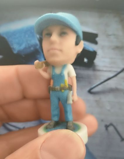 de bouwvakker als 3D figurine