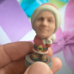 kerstman christmas 3d figurine the bobbleshop 3d selfieshop