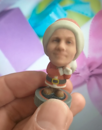 kerstman christmas 3d figurine the bobbleshop 3d selfieshop