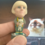 create your own 3d figurine holding a cat