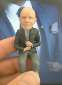 3d figurine van een zakenman